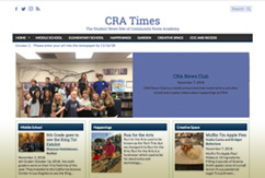 Front page of the CRA Student Newspaper